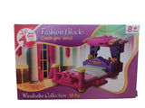 Red Deer Fashion Blocks Play Set - Bedroom