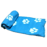 Pet Blanket - Light Blue with Patterns