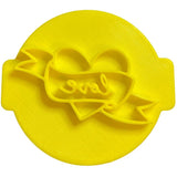 Hubbe - Love Flying Heart - Cookie Embosser
