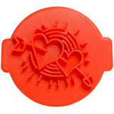 Hubbe - Double Heart with Arrow - Cookie Embosser