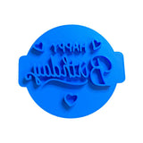 Hubbe - Happy Birthday Hearts - Cookie Embosser