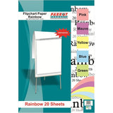Parrot Flipchart Paper - Rainbow Paper 20 Sheets 860 x 610mm BA2107