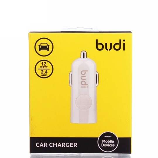 Budi Car Charger White M8J062