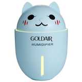 Goldair Mini Humidifier with USB Fan and Light - Blue