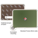 Parrot Chalk Board Aluminium Frame - Magnetic (600 x 450mm)