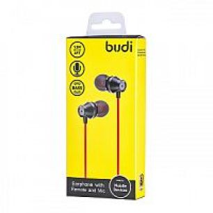 Budi Silicone earphones with Remote + Mic silver M8JEP99