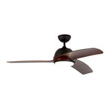 Eurolux Ceiling Fan 3 Blades Dark Wood/Black F77DDWB