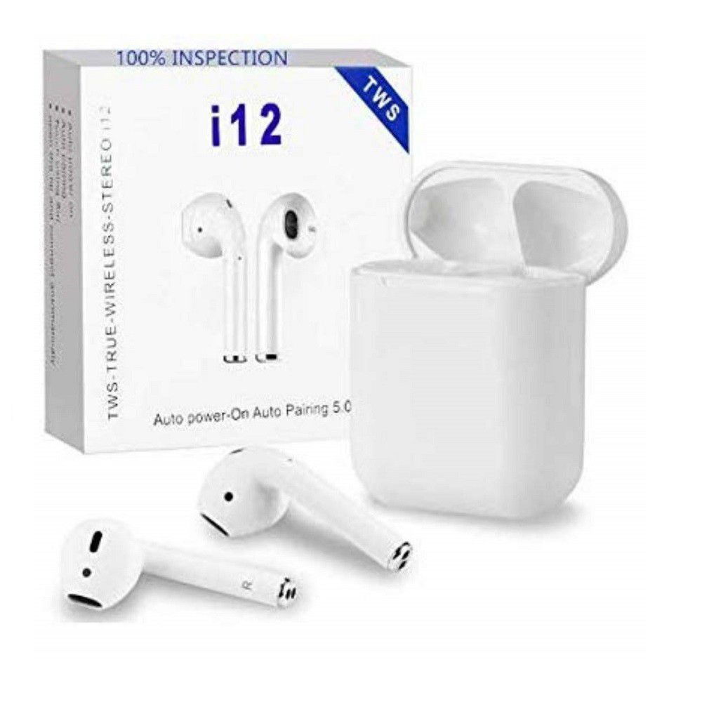 TWS-i12 True wireless stereo White – Hubbe Central