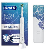Oral-B Pro 1 680 White Flora Electric Toothbrush & Case