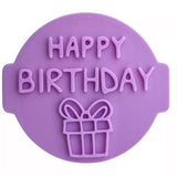 Hubbe Happy Birthday Present Cookie Embosser