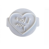 Hubbe - I Love You Heart - Cookie Embosser