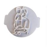 Hubbe - Father and Child - Cookie Embosser