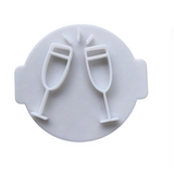 Hubbe - Champagne Glass - Cookie Embosser