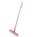 Garden kids rake metal 70cm asstd