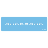 Jem Stencil - Half Daisy Border - 116 x 7mm / 4.5 x 0.3