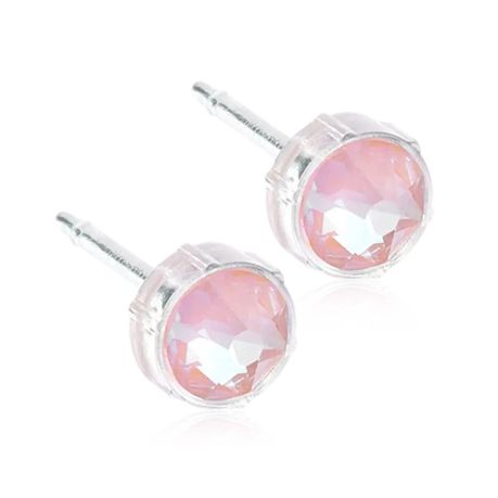 Blomdahl Medical Plastic 6mm Dusty Pink Stud Earrings – Hubbe Central