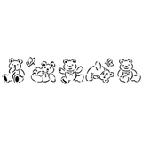Jem Stencil - Tumbling Ted - 180 x 35mm / 7 x 1.4