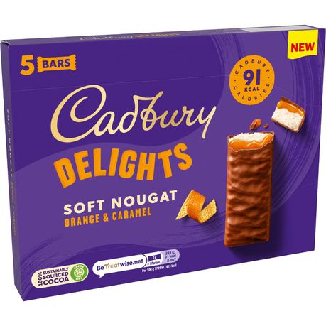 Cadbury Delights Soft Nougat Orange & Caramel