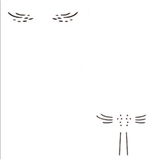 Jem Stencil - Orchid Labellum Set of 2