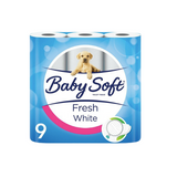 Baby Soft- 2 Ply Toilet Paper 9 Rolls x 1