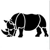 Jem Stencil - Rhino - 62 X 118mm / 2.44 X 4.65”