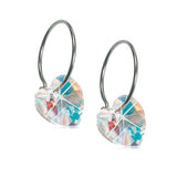 Blomdahl Natural Titanium 10mm Drop & Dangle Rainbow Earrings