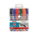 Parrot Whiteboard Marker Bullet Tip (Pack of 6 Assorted) PW0601A