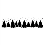 Jem Stencil - Christmas Forest - 187 x 46mm / 7.3 x 2