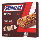 Snickers Triple Treat Fruit Nut & Chocolate Bars