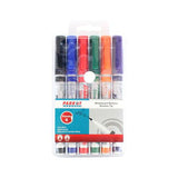Parrot Whiteboard Markers (6 Markers - Slimline Tip - Pouch) PW0601B