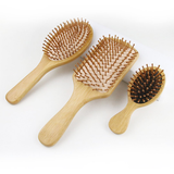 6 Piece Eco Anti-Bacterial Detangling Bamboo Hair Brush Set