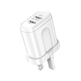 UK Plug 2.4 Dual USB Charger