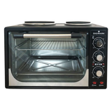 Digimark 3100W 32L electric oven with 2 solid hotplates