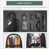 Rockbros 1L Saddle Bag - Black and Green