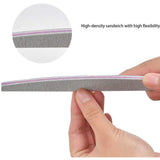 Professional Nail File 100/180 Grit Double Sided Emery Board - Single