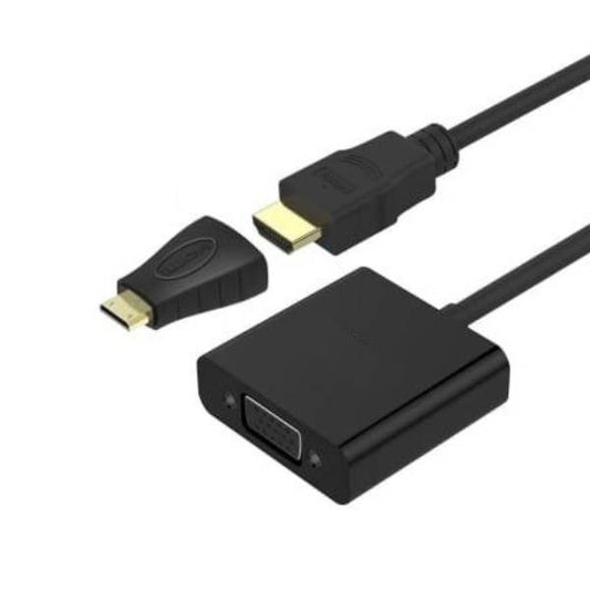 Mecer HDMI/Mini HDMI to VGA with Audio Adaptor HTV08E