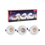 Eurolux Round Downlight LED 3Pack 5W 3000K D157WW