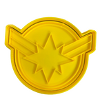 Hubbe Cookie Cutter - Captain Marvel Logo