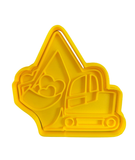 Hubbe Cookie Cutter - Valentines Transport Excavator