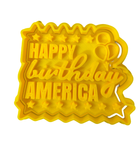 Hubbe Cookie Cutter - 4th of July - Happy Birthday America
