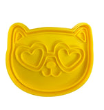 Hubbe Cookie Cutter - Valentine's Cat with Heart Eyes