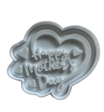 Hubbe Cookie Cutter - Happy Mothers Day with Big Heart