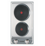 Goldair 2 plate stainless steel electrical Domino hob
