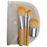 Eco Anti-Bacterial 5 Piece Bamboo Makeup Powder Brush Set