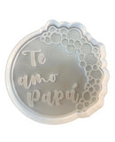 Hubbe Cookie Cutter - Balloon Arch - Te Amo Papa Cursive