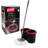 Mop Microfibre & 13L Bucket Spinning Action
