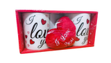 Mug occasions love 3pc set with plush