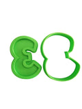 Sykose Cookie Cutter - Numer Three + Embosser