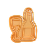 Hubbe Cookie Cutter - Wedding Champagne and a Glass