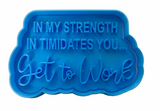 Hubbe Cookie Cutter - If My Strength Intimidates You - Get To Work